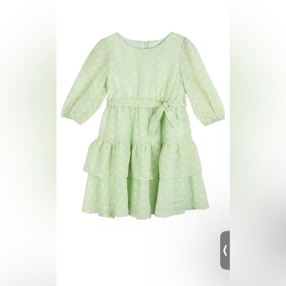 New with tags Toddler Girls Tiered Chiffon Eyelet Casual Dress